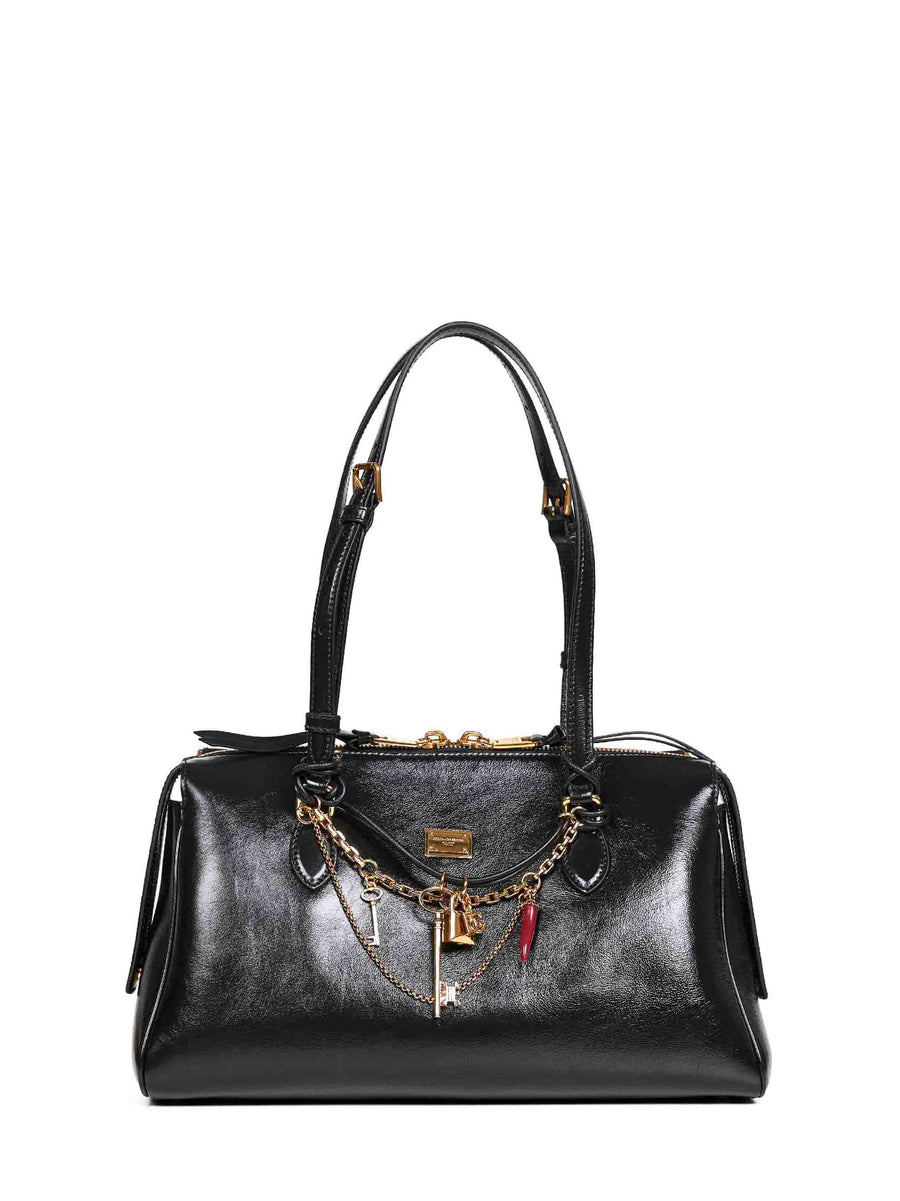 Black Vittoria Handbag Furs & Skins - Calf Leather Handbags