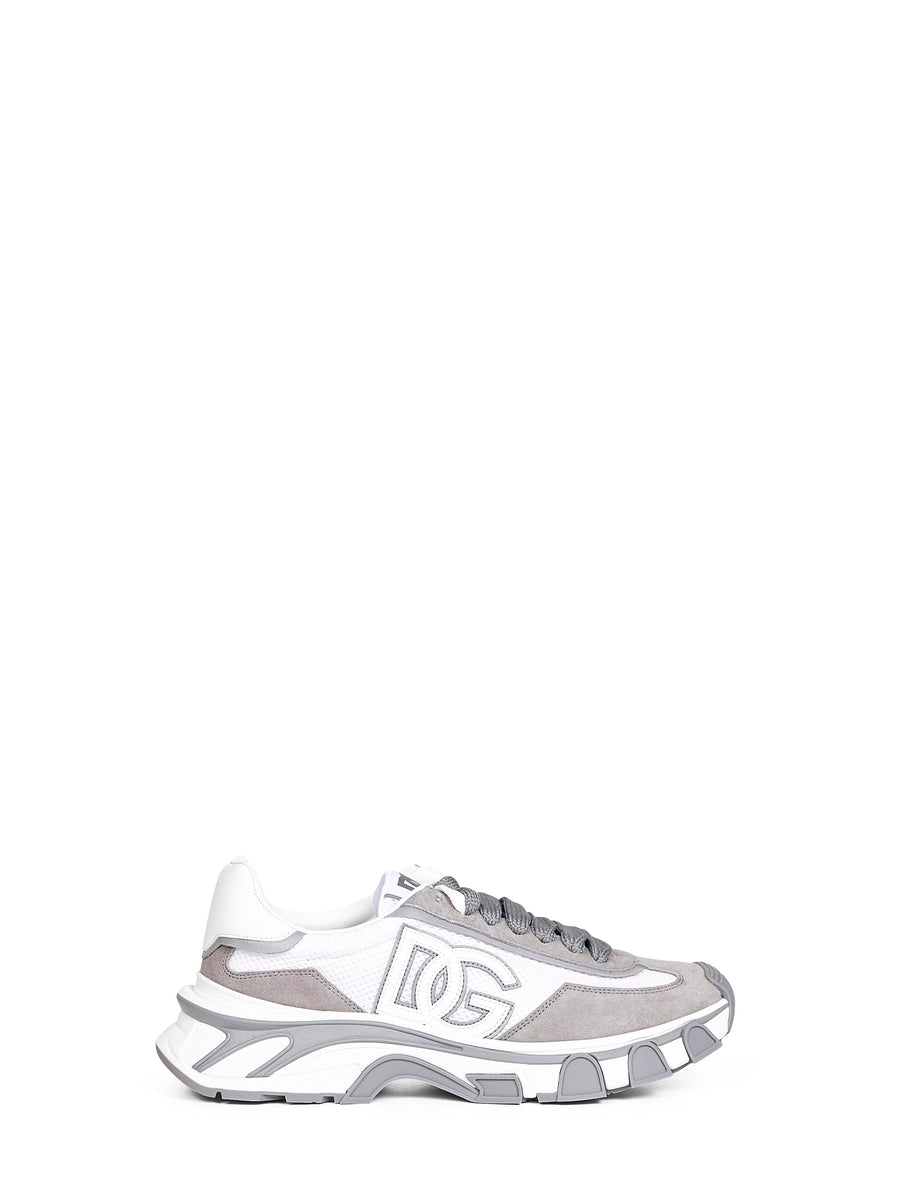 Sneakers White-Grey White/grey Calf Leather Trainers