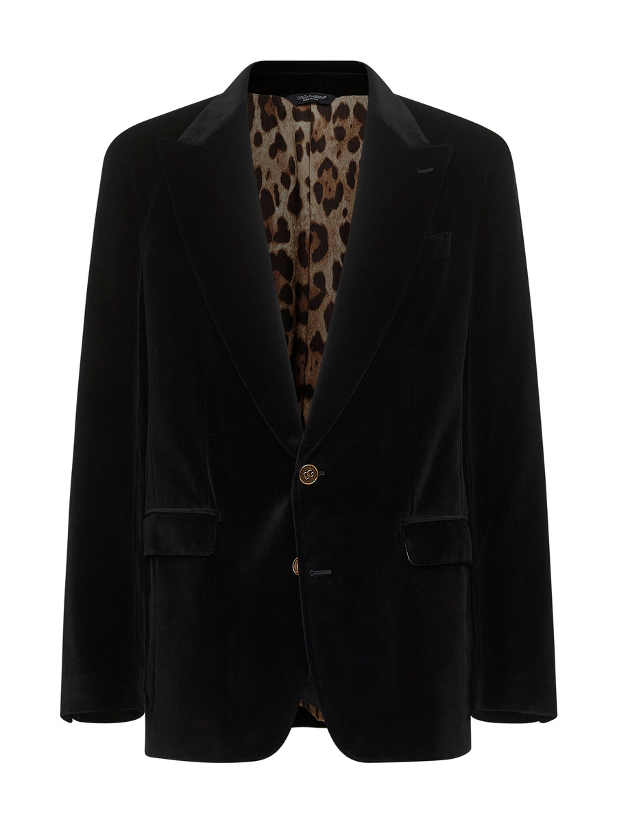 Black Velvet Sicilia Light Single-Breasted Blazer Cotton Jacket
