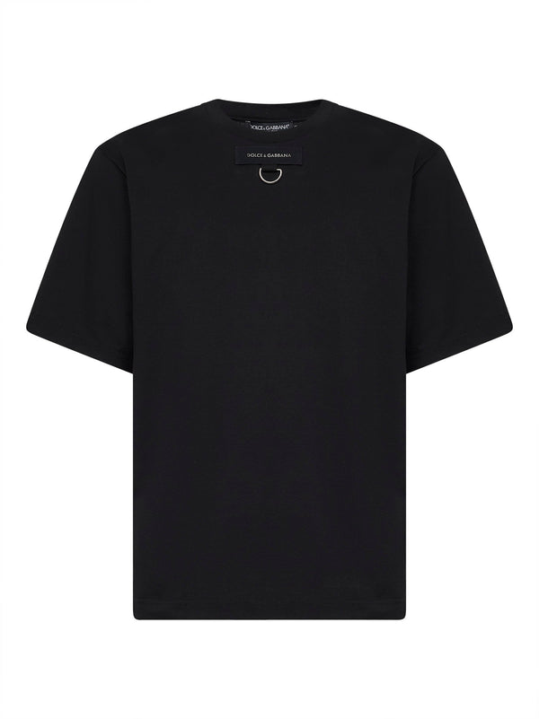 Black Jersey Logo T-Shirt Cotton T-shirts