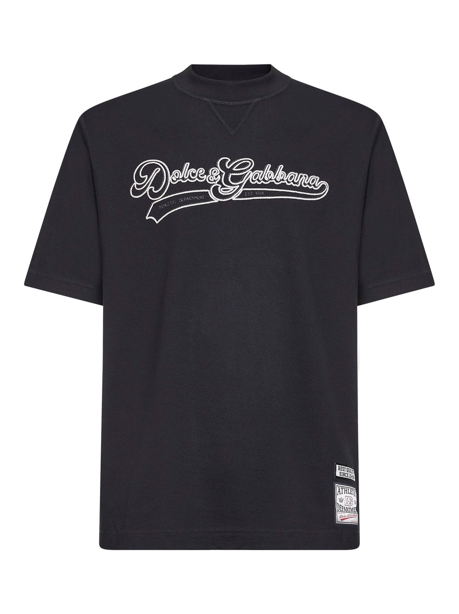 Black Cotton Jersey Logo T-Shirt T-shirts