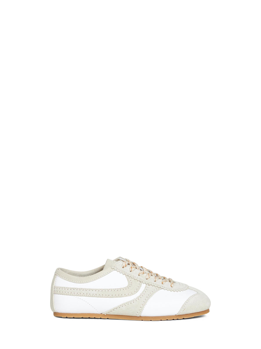 White Nappa Leather Sneakers Trainers