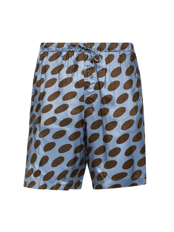 Shorts Soft Ellipses Steel Cupro Multicolour