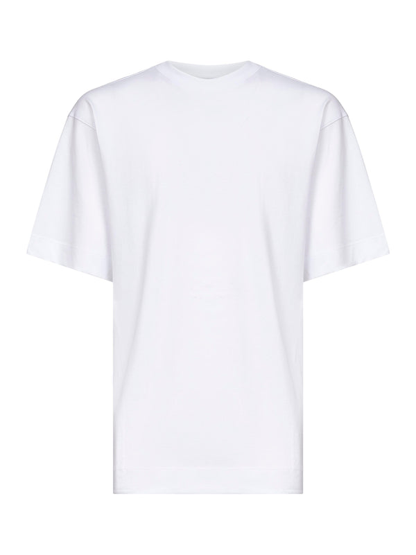 White Cotton Jersey Oversized T-Shirt T-shirts
