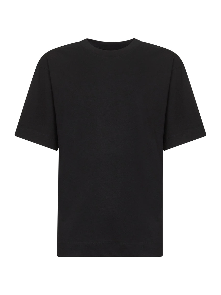 Black Cotton Jersey Oversized T-Shirt T-shirts