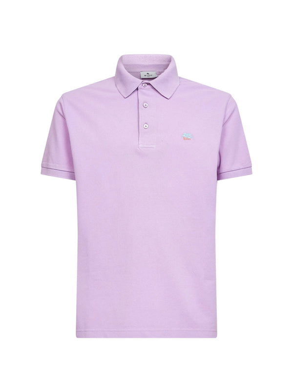 Polo Shirt Lilac Cotton Piqué Purple