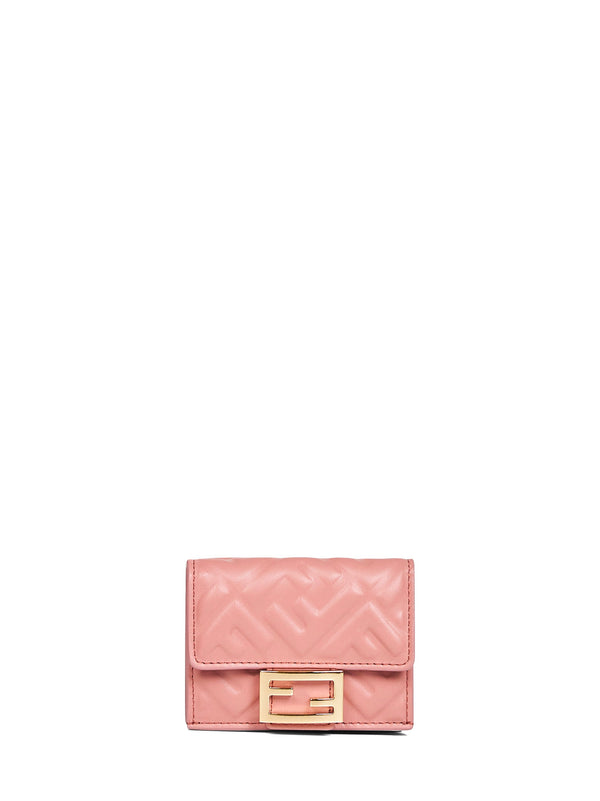 Pink Micro Trifold Baguette Wallet Lambskin & Purses