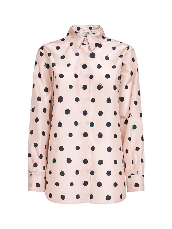 Shirt Powder Pink Silk Taffeta