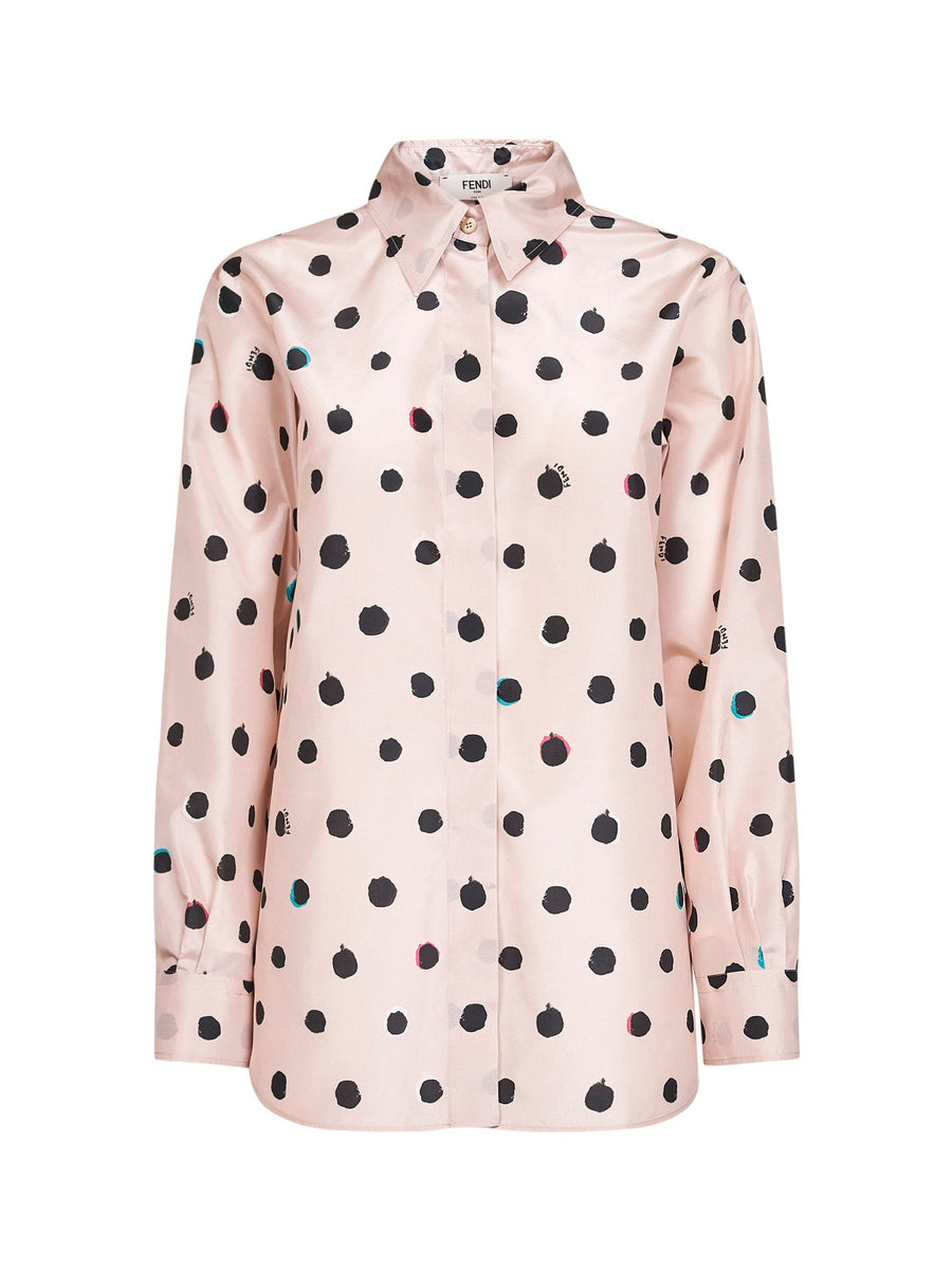 Shirt Powder Pink Silk Taffeta
