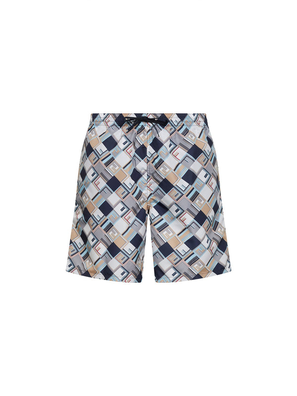 Swim Shorts Multicolour Polyester Beachwear