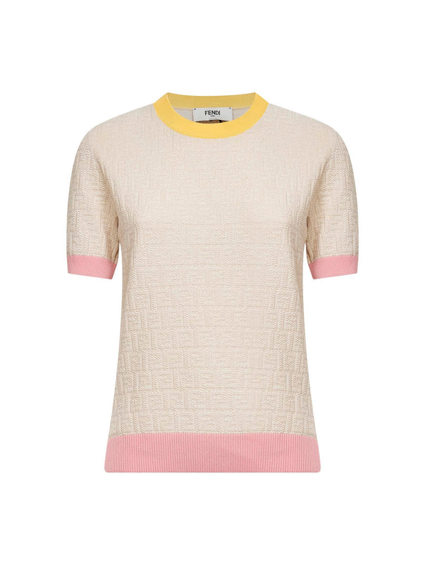 Sweater Ecru Cotton-Silk Beige
