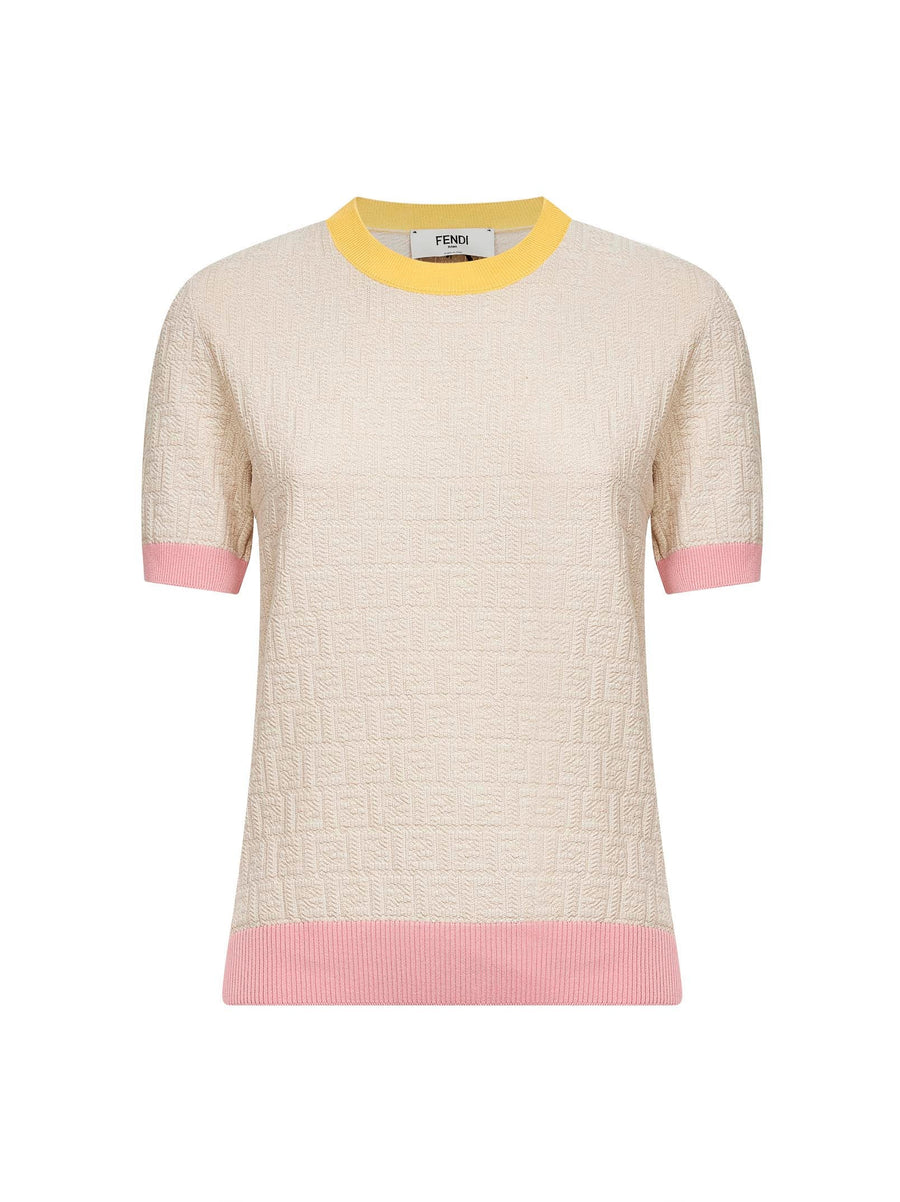Sweater Ecru Cotton-Silk Beige