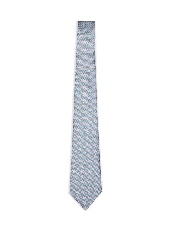 Silk Tie Aquamarine Jacquard Light Blue Ties & Bow