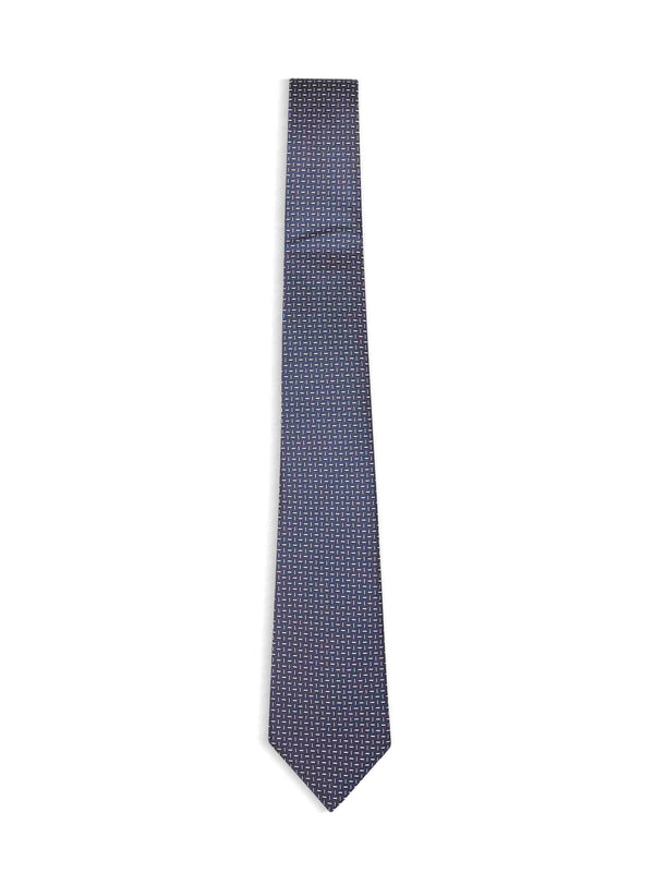 Silk Tie Jacquard Midnight Blue Ties & Bow