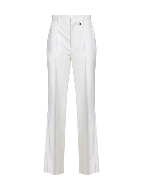 Flared Trousers Virgin Wool - White