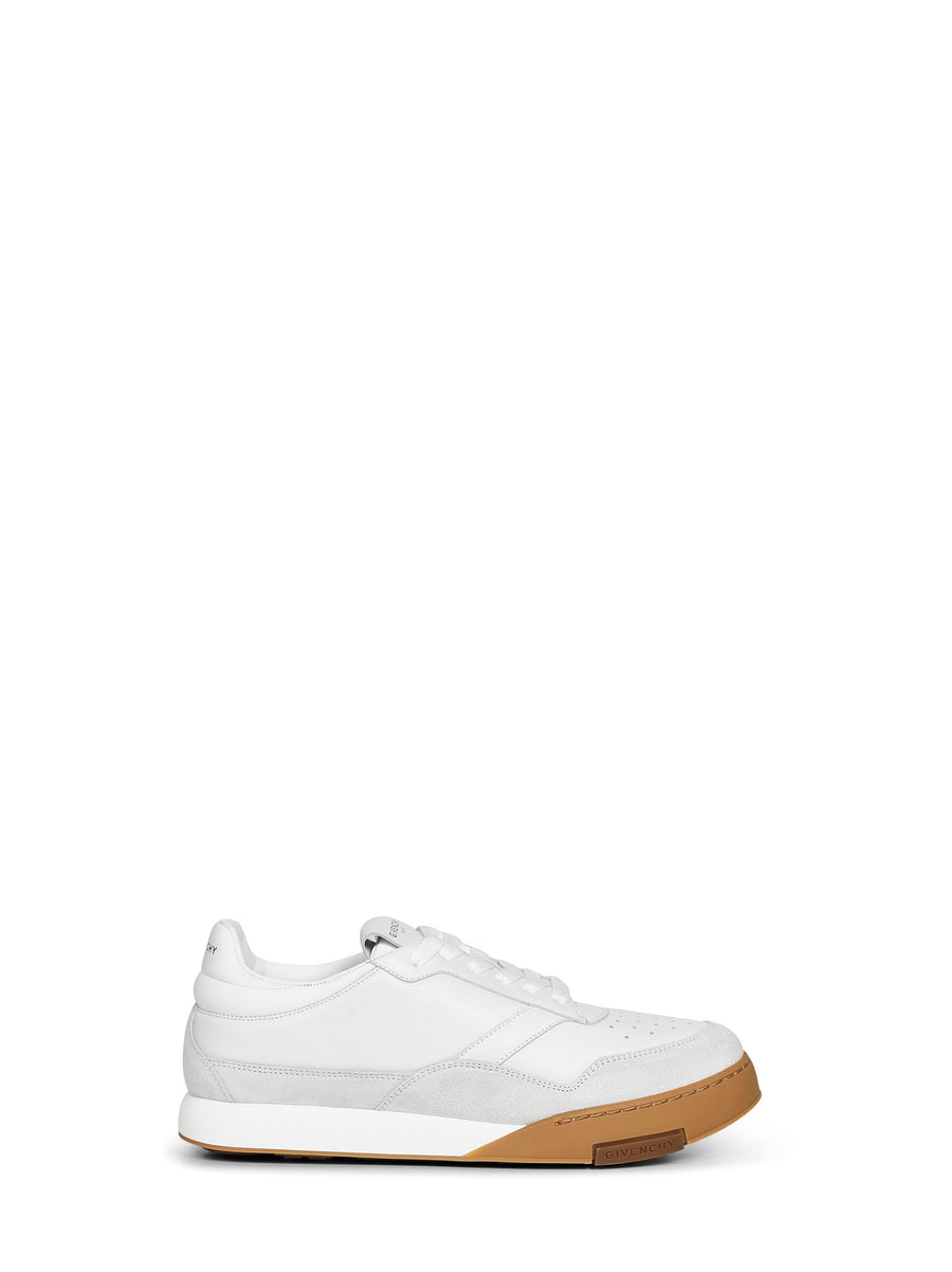 White Leather Yard Sneakers Calf Trainers
