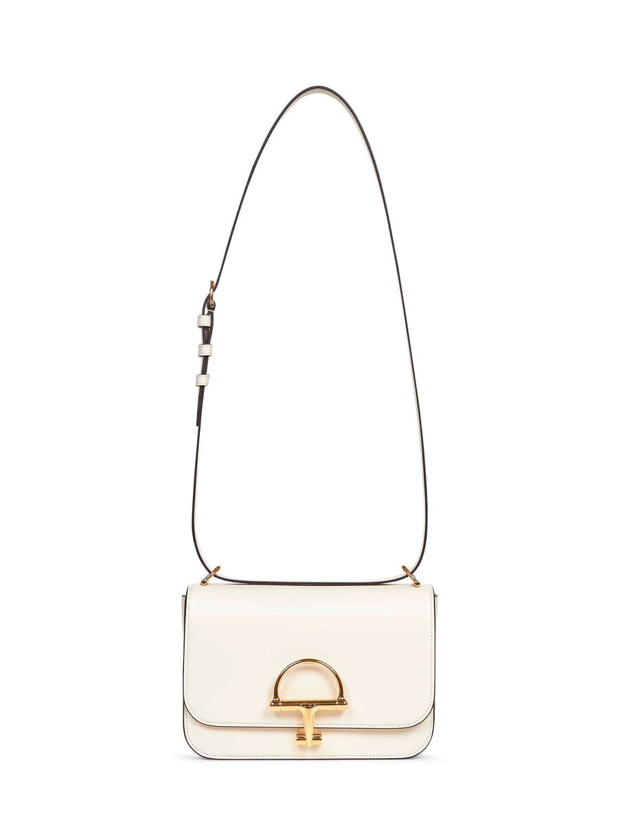 Ivory Siena Small Shoulder Bag Calf Leather Handbags