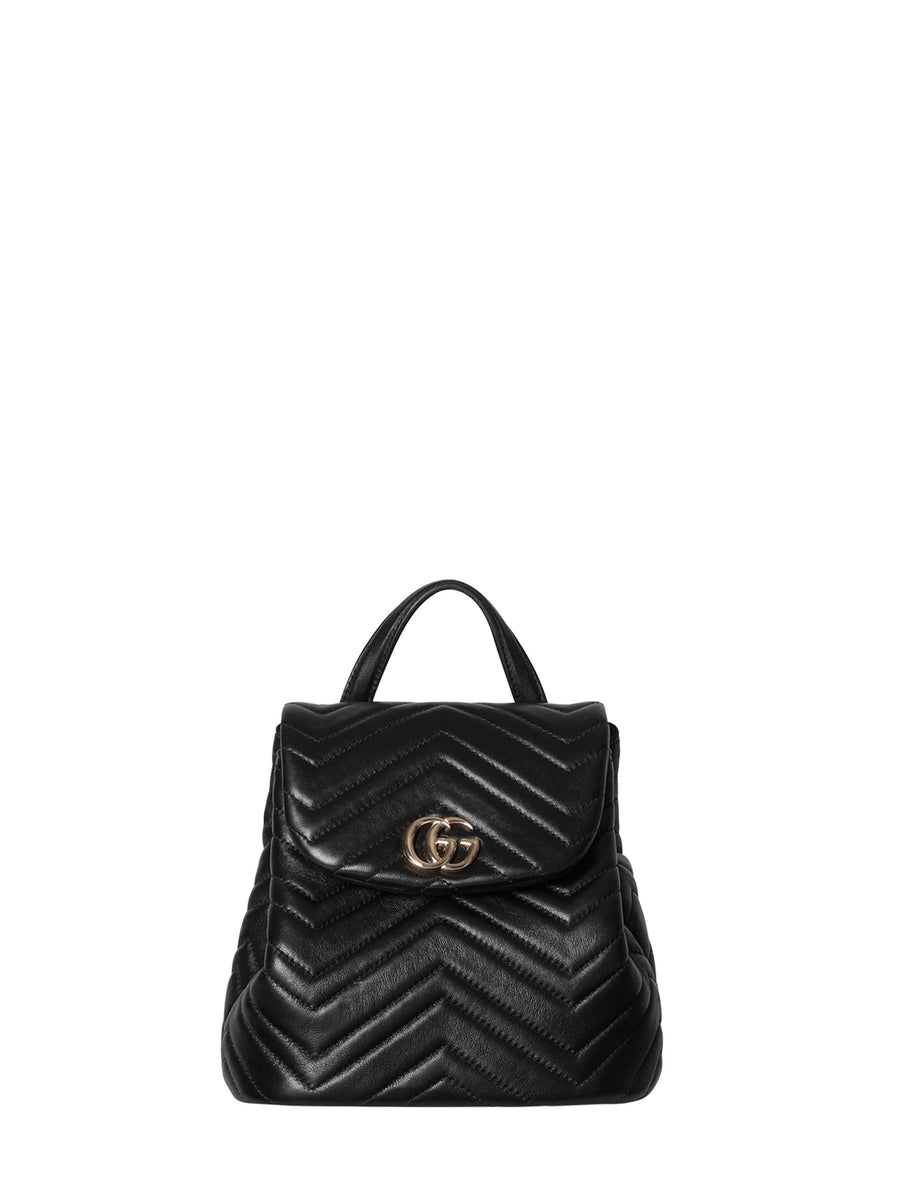 Backpack Black Gg Marmont Lambskin Backpacks