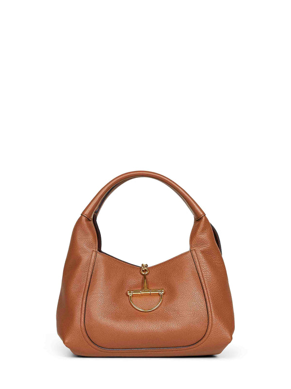 Brown Softbit Shoulder Bag Calf Leather Handbags