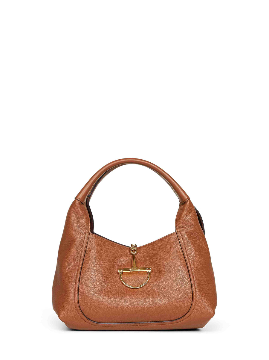 Brown Softbit Shoulder Bag Calf Leather Handbags