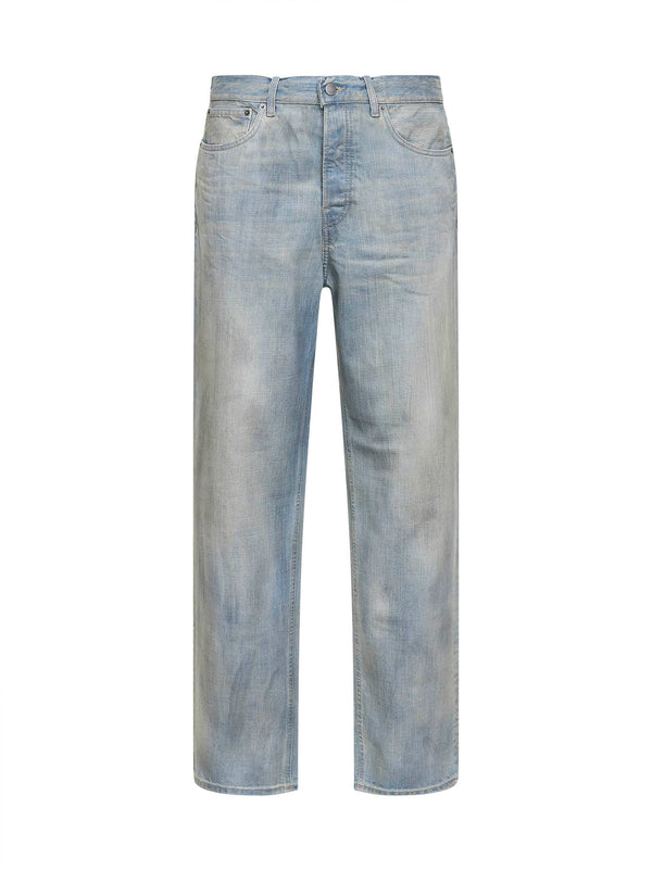 Jeans Logan Straight Beige Cotton