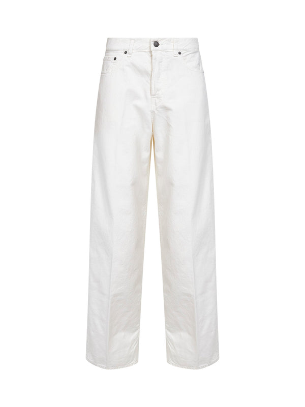 Jeans Bethany Boyfriend Off White Cotton-Linen