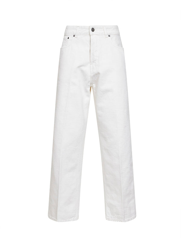 Jeans Betty Cropped Off-White Cotton