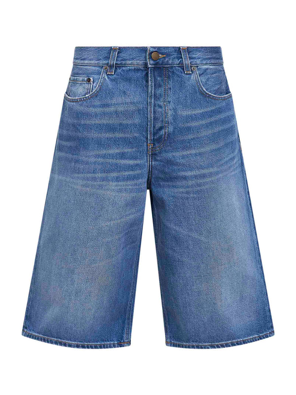 Bermuda Shorts New Becky Blue Denim Cotton