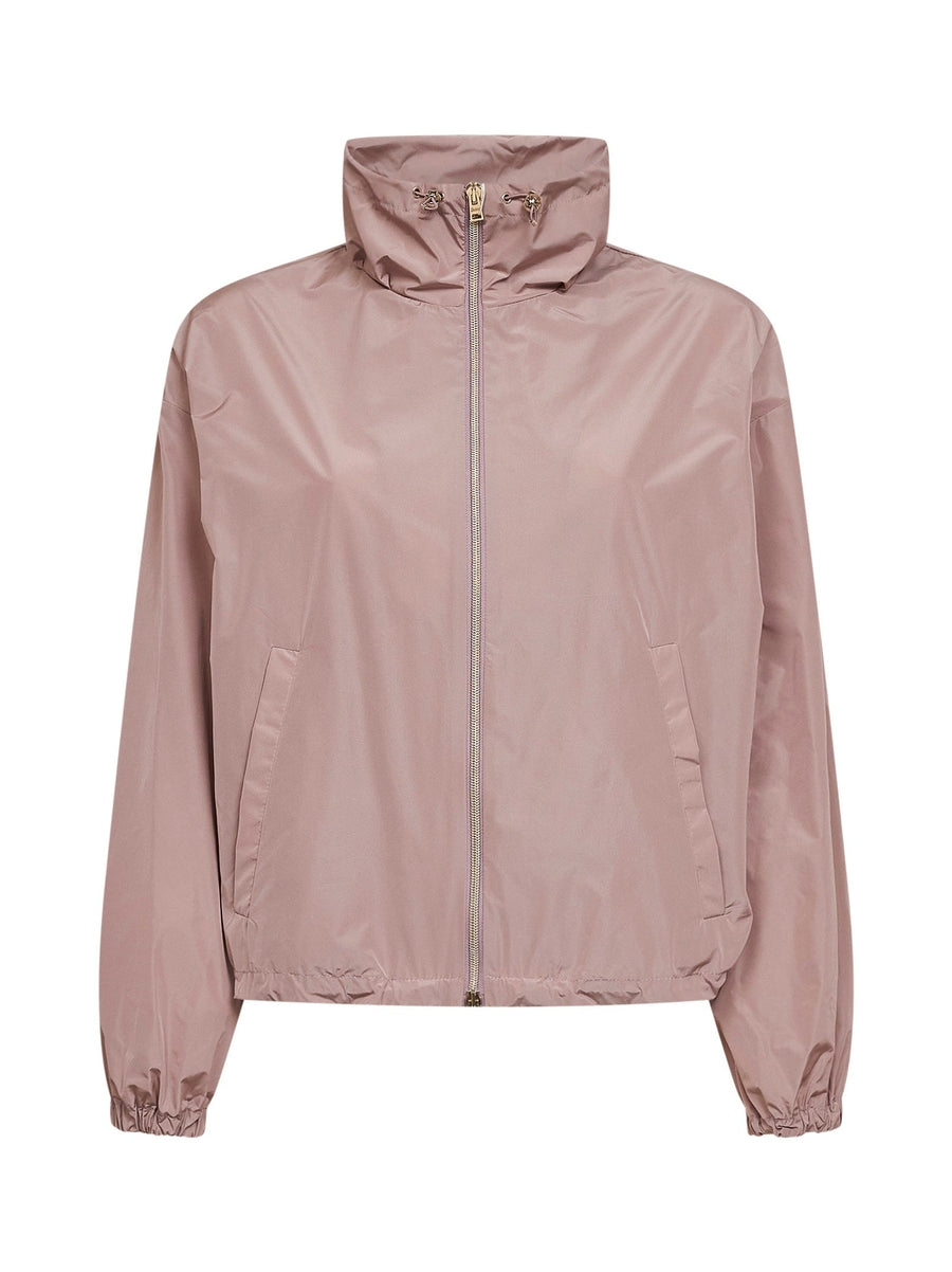 Taffeta Jacket Powder Pink Polyester Bomber