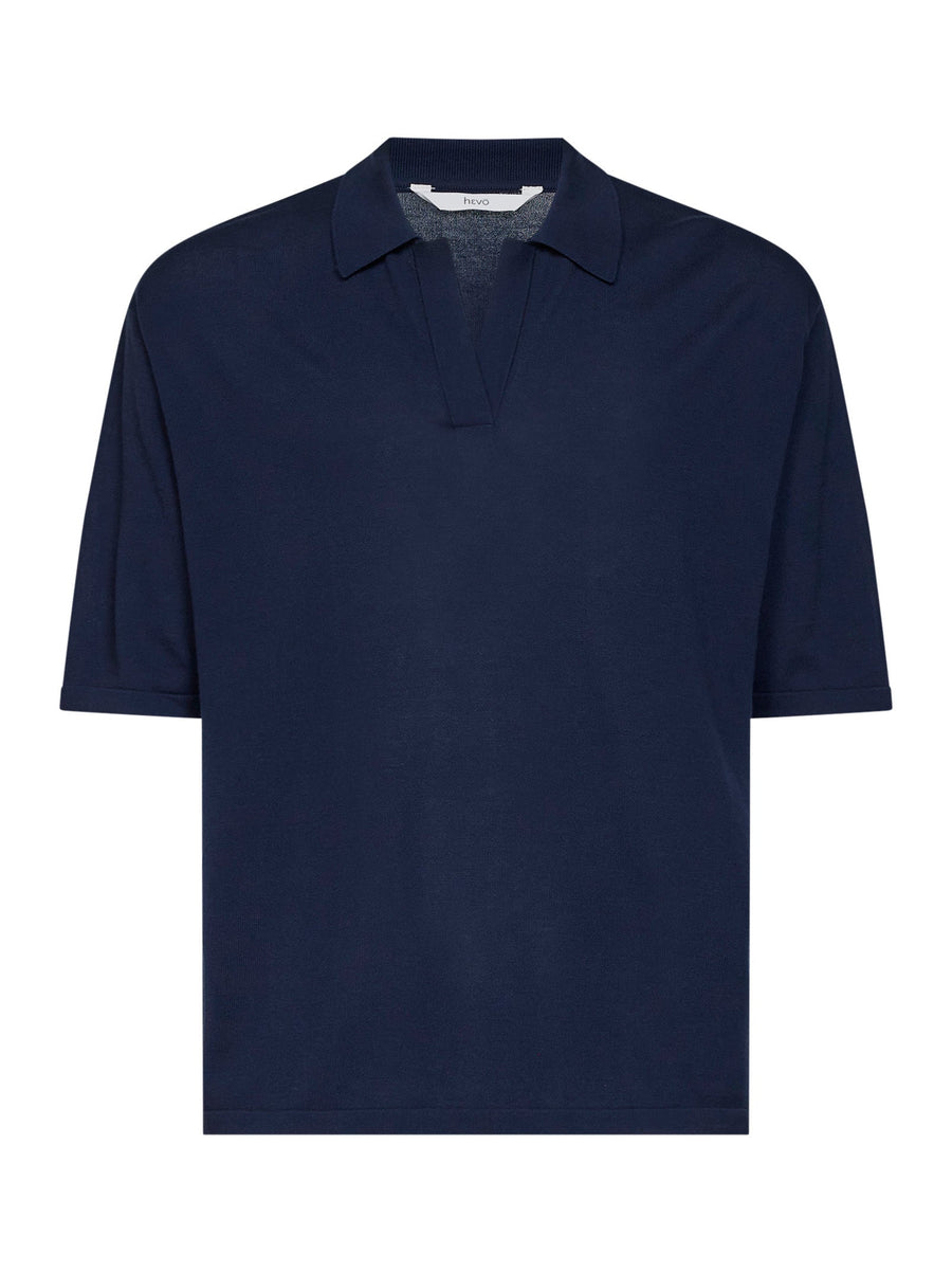 Polo Shirt Taranto Blue Cotton