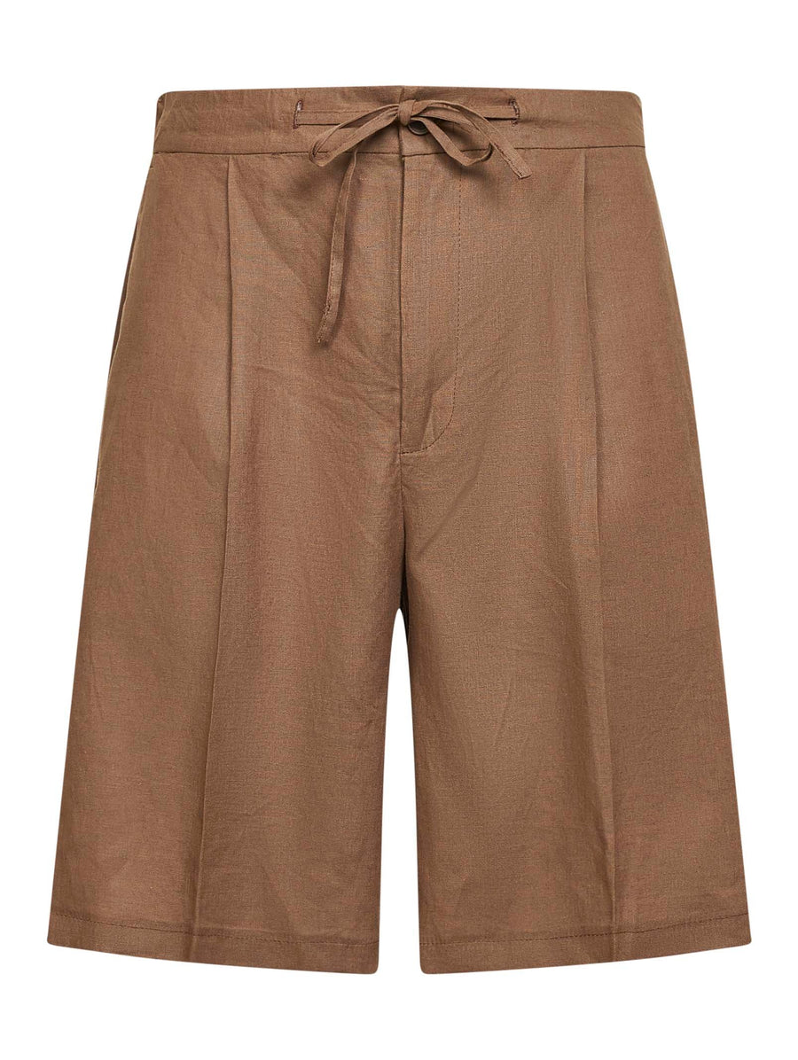 Bermuda Shorts Torre Lapillo Linen-Blend Mud