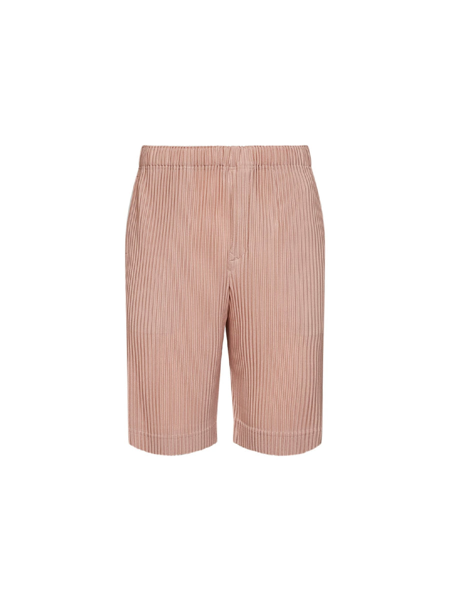 Bermuda Shorts Pleats 2 Pink Polyester