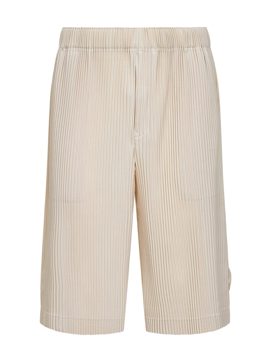 Bermuda Shorts Duomo Beige Polyester