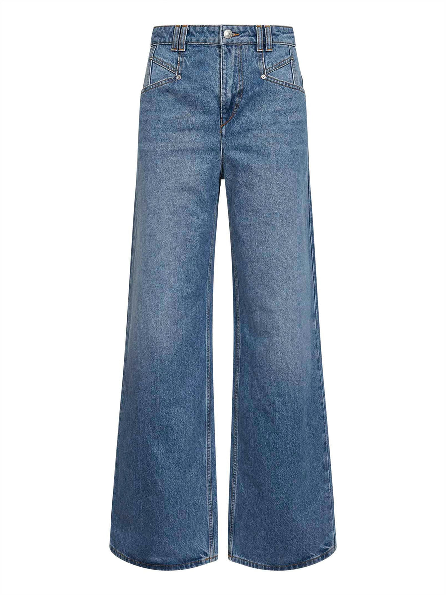 Light Blue Cotton Denim Jeans