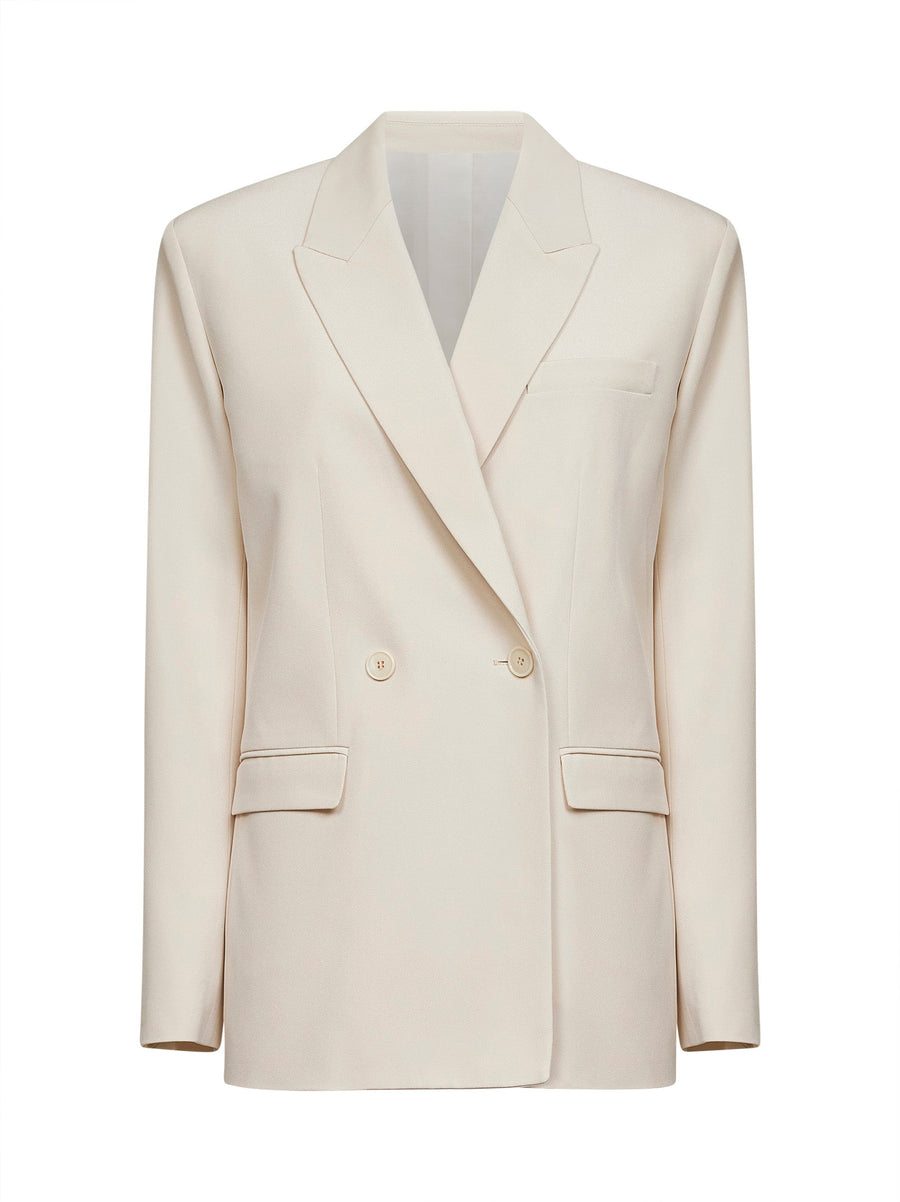 Blazer Calie Ivory Crepe Acetate Jacket