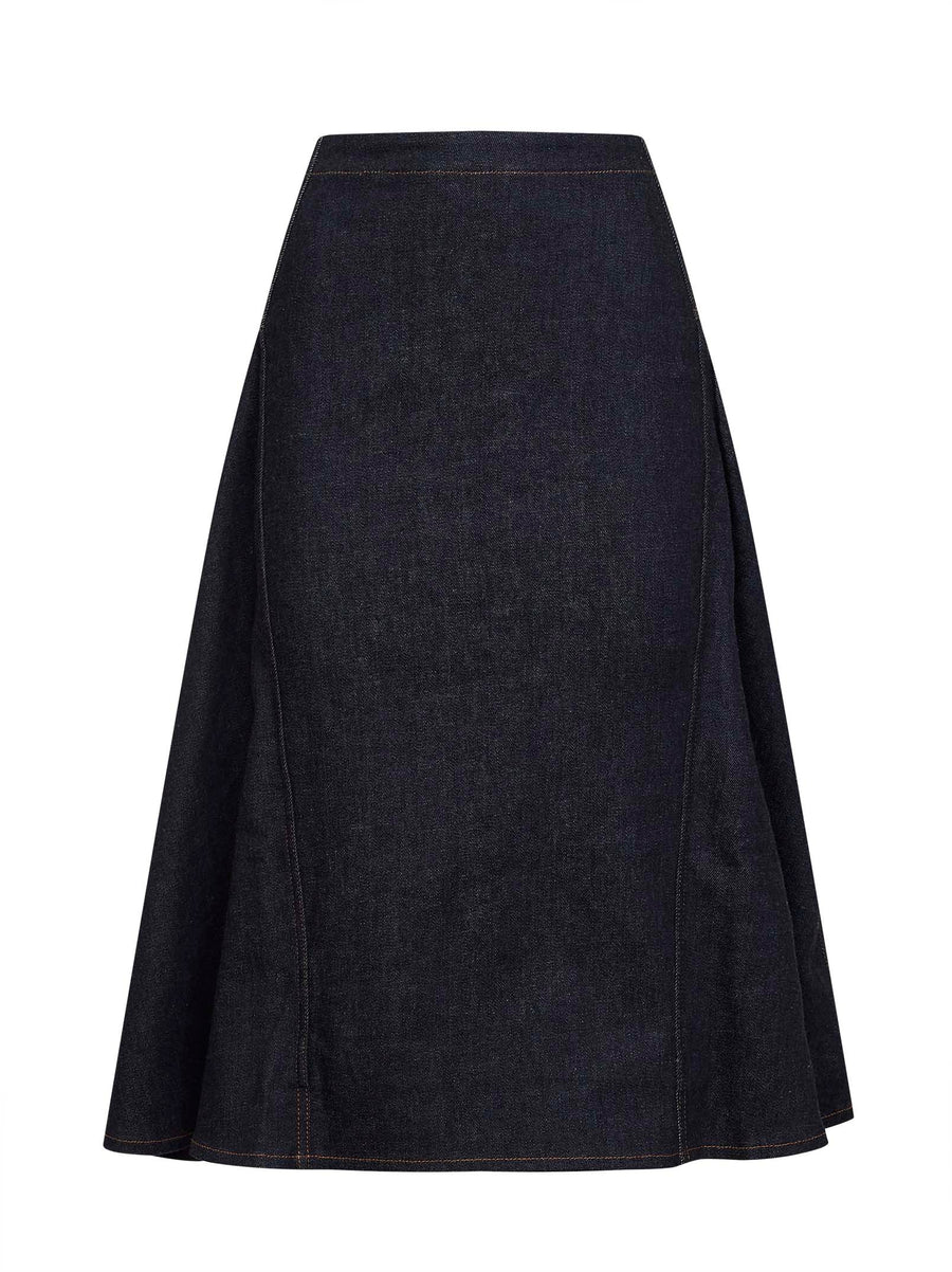 Denim Skirt Lavoir De-Nîmes Blue Cotton