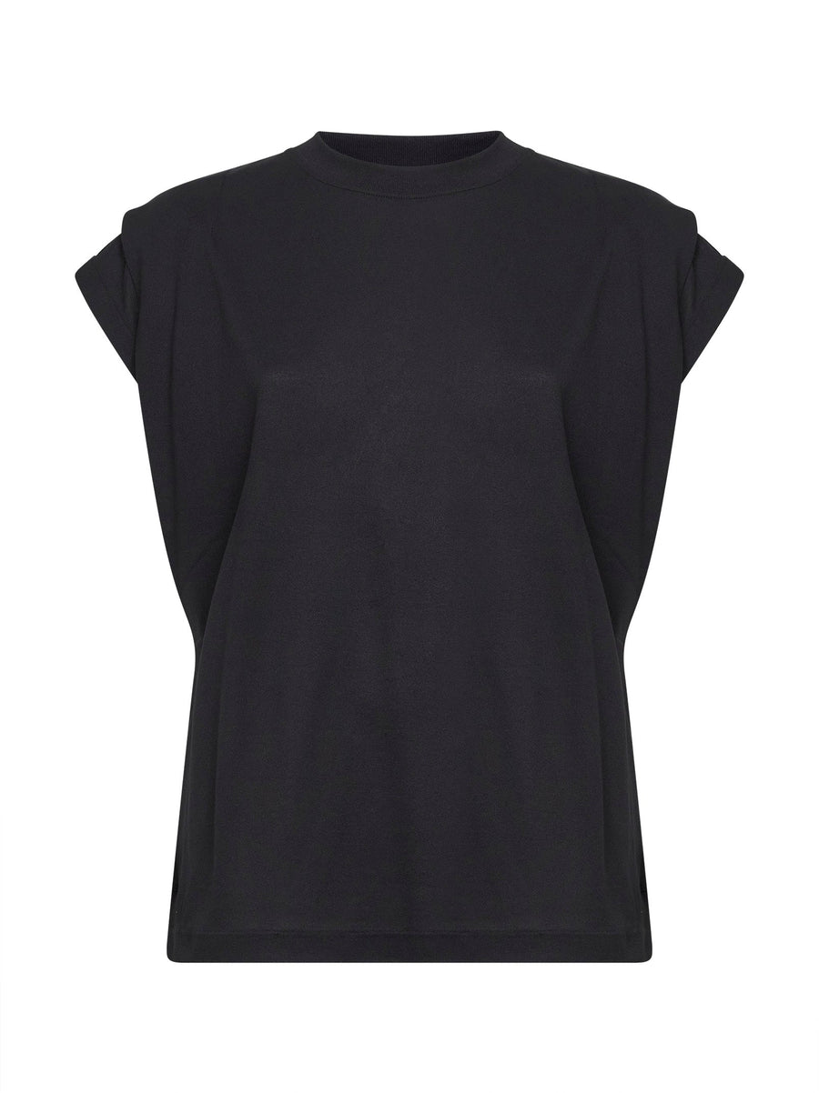 Tank Top Ventadou Black Paper-Effect T-shirts & Jerseys