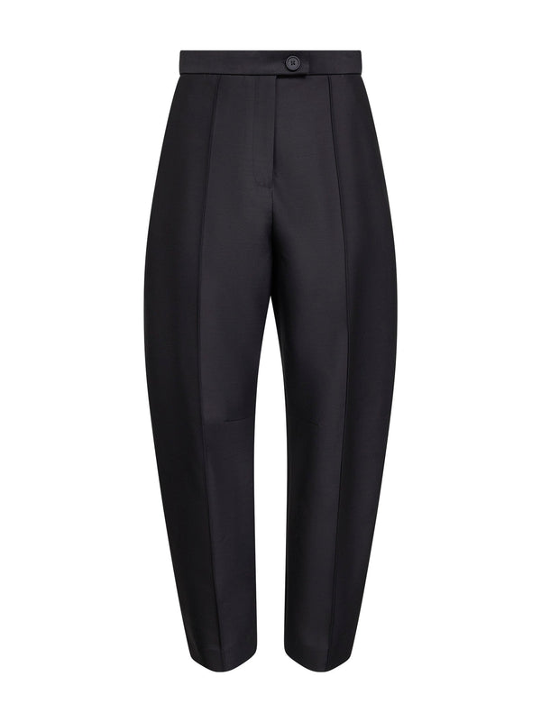 Black Wool And Silk Faille Jude Trousers Virgin