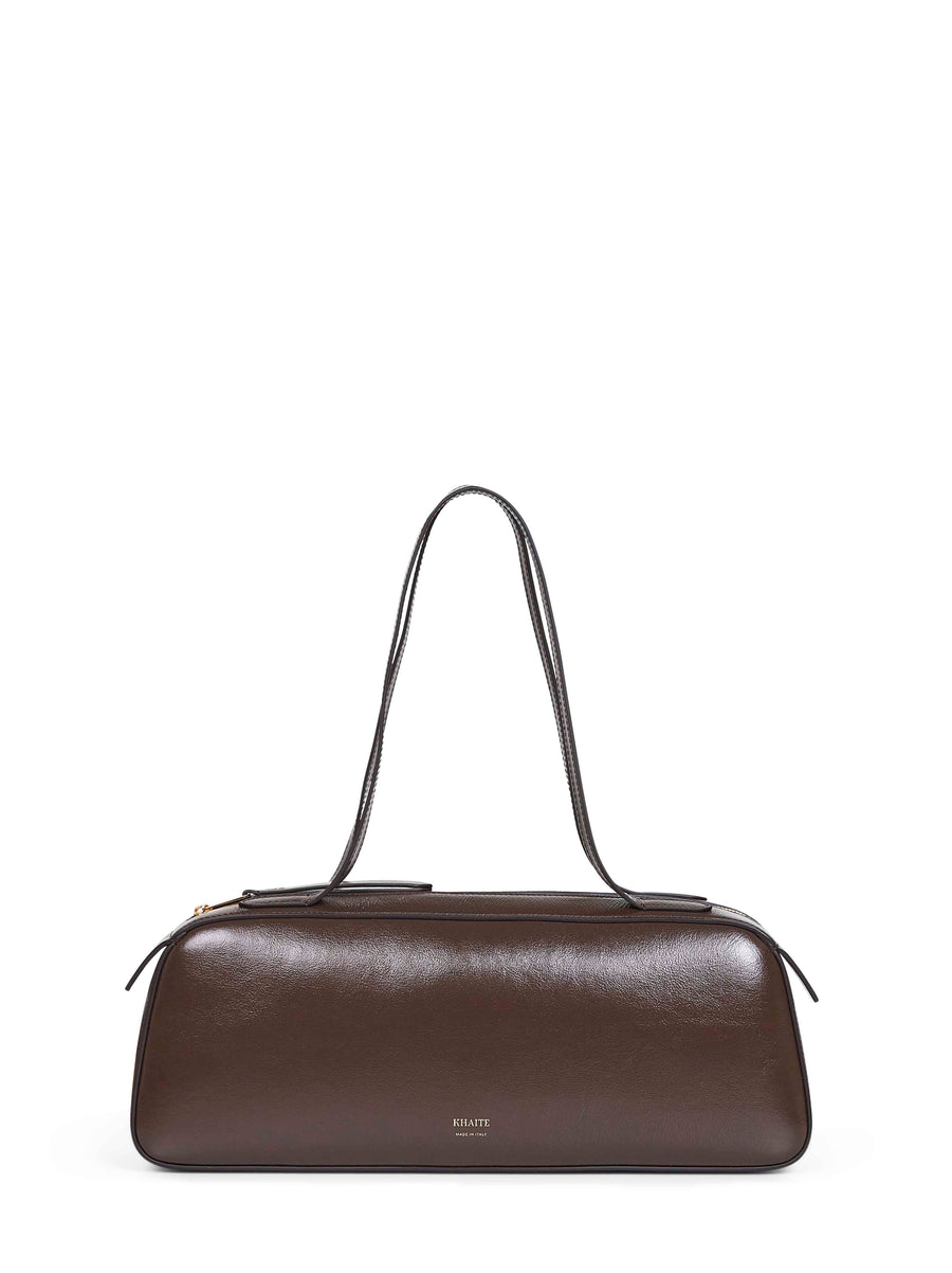 Chestnut Simona Shoulder Bag Calf Leather Handbags