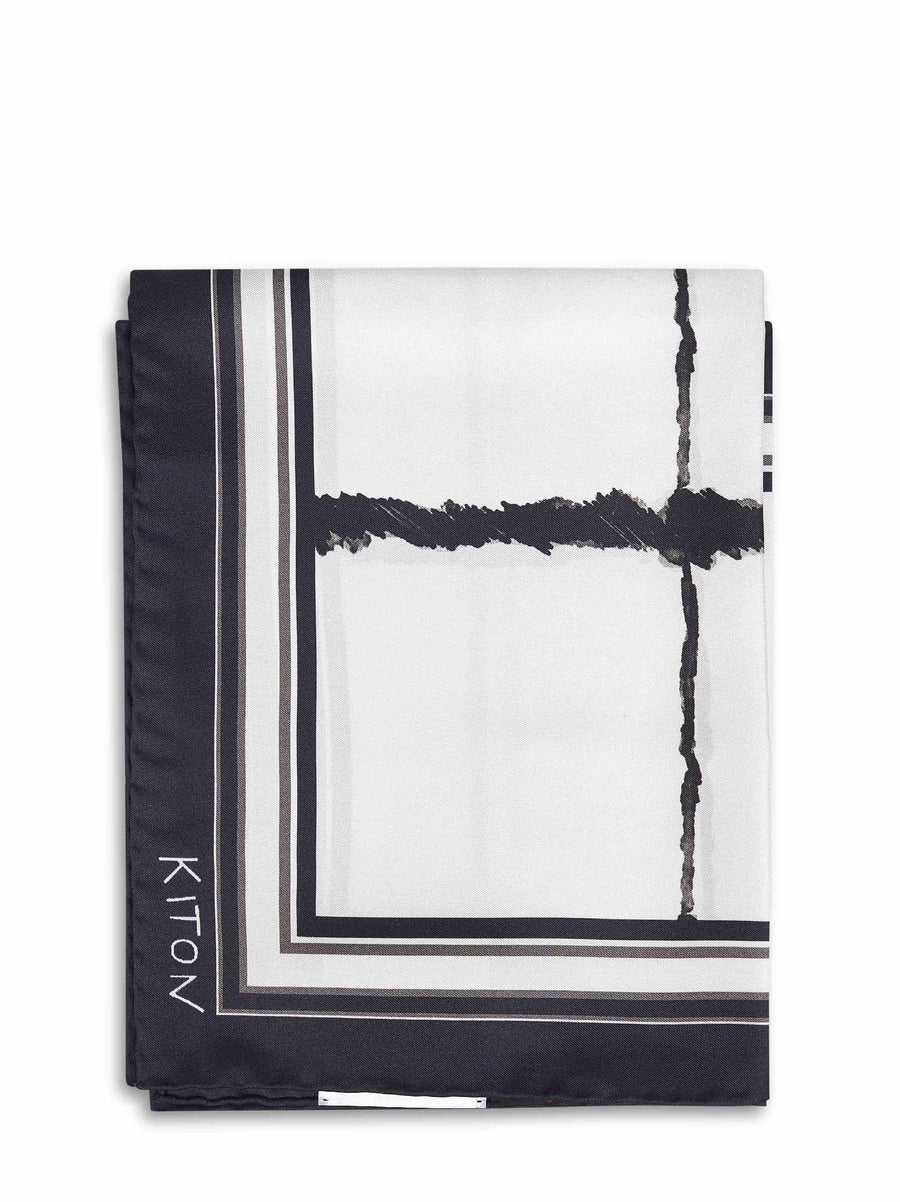 Silk Twill Scarf Black