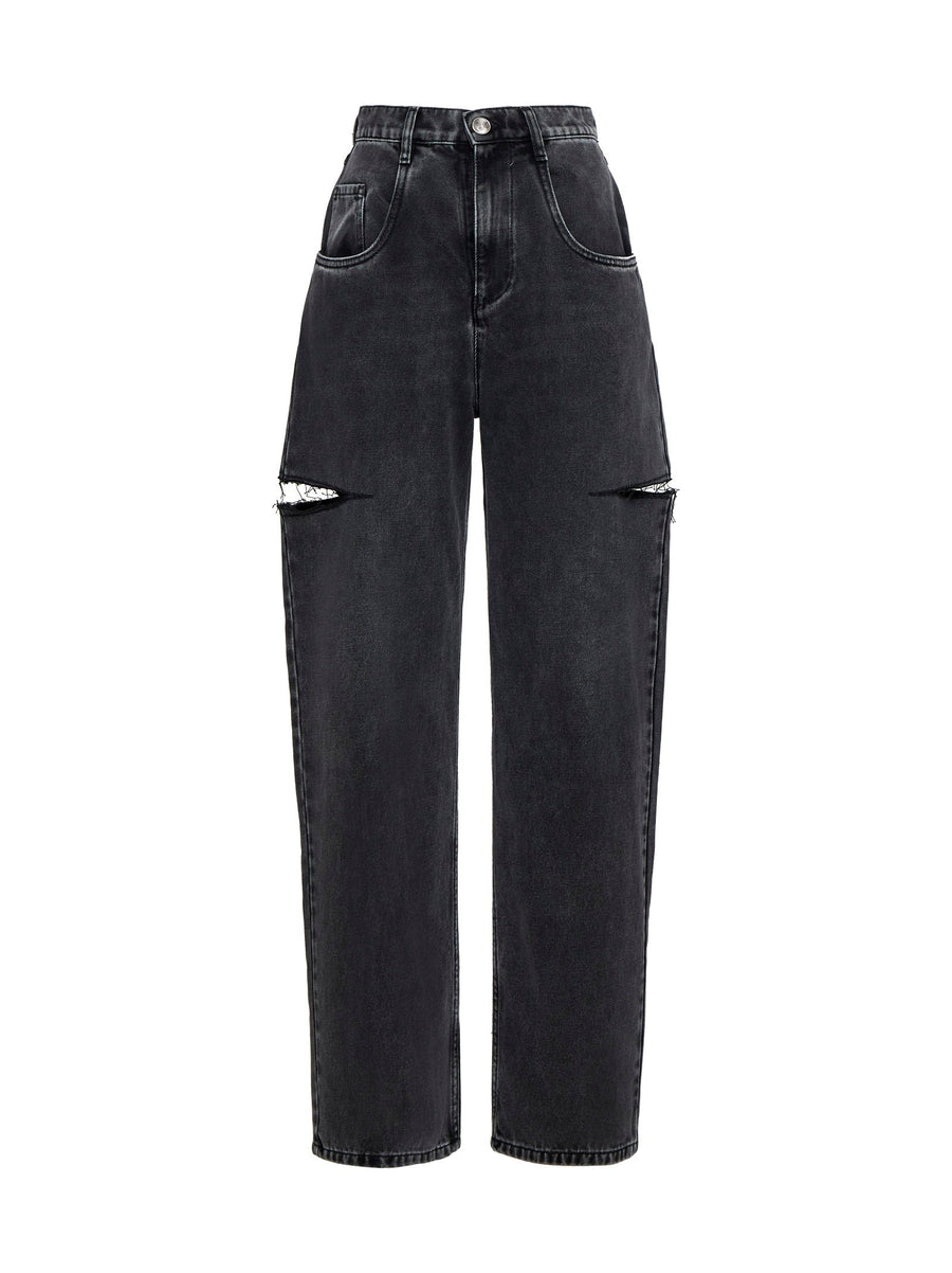Black Cut Jeans Cotton