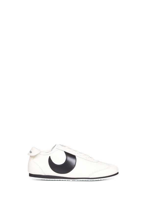 White Matte Leather Ms Astra Sneakers Calf Trainers