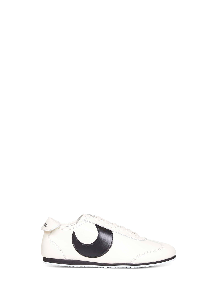 White Matte Leather Ms Astra Sneakers Calf Trainers