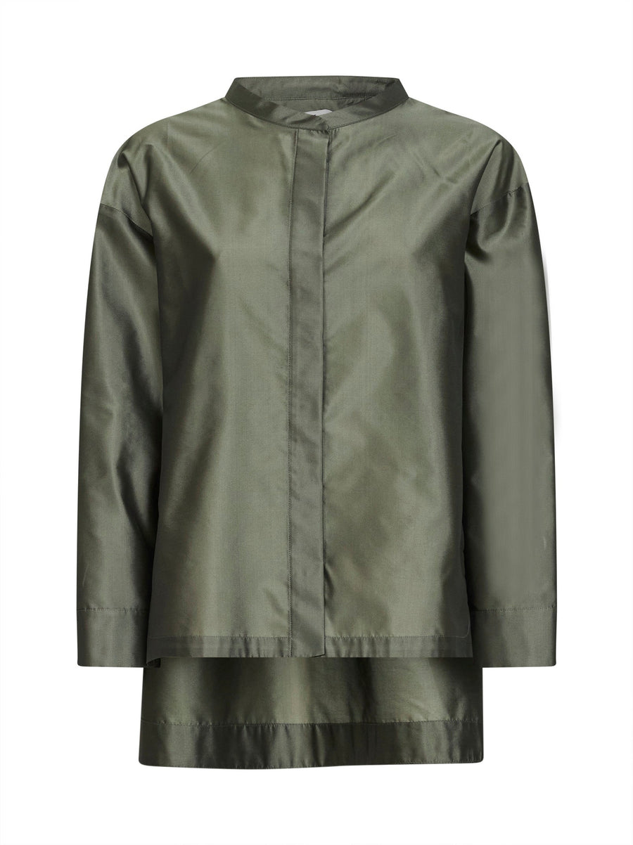 Shirt Smmracconto Sage Green Organza Polyester