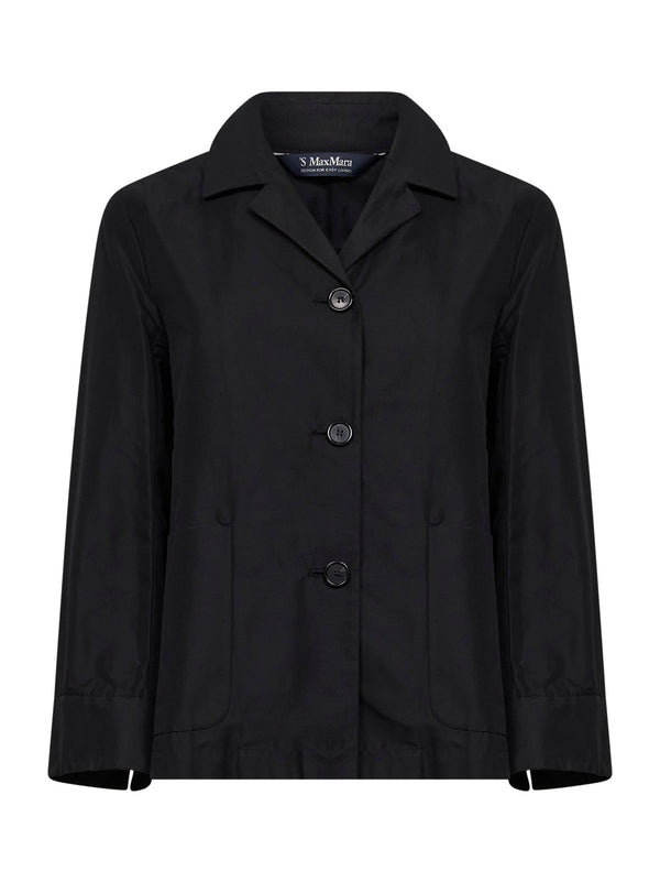 Black Smmnina Shirt Jacket Cotton