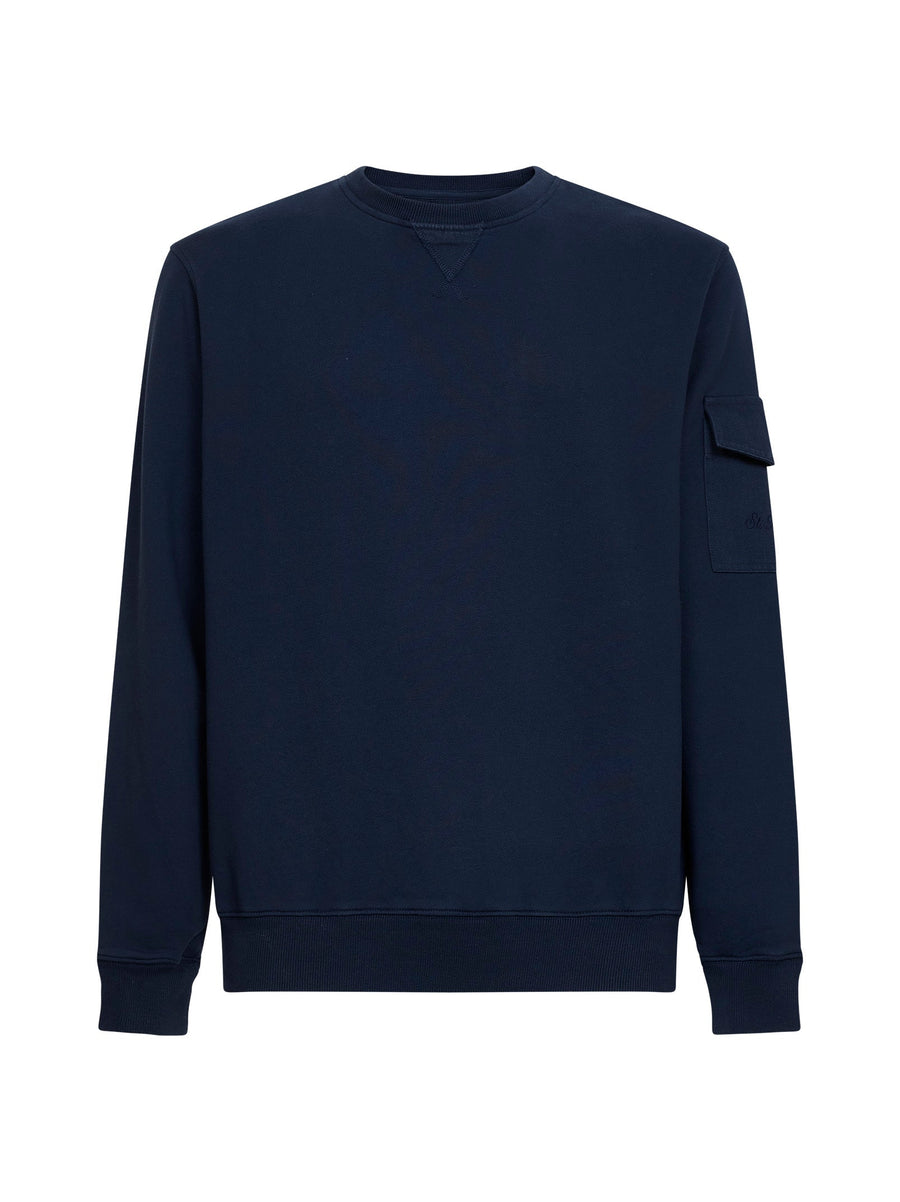 Sweatshirt Chester Navy Blue Cotton Sweatshirts