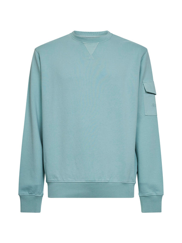 Sweatshirt Chester Sage Green Cotton Sweatshirts