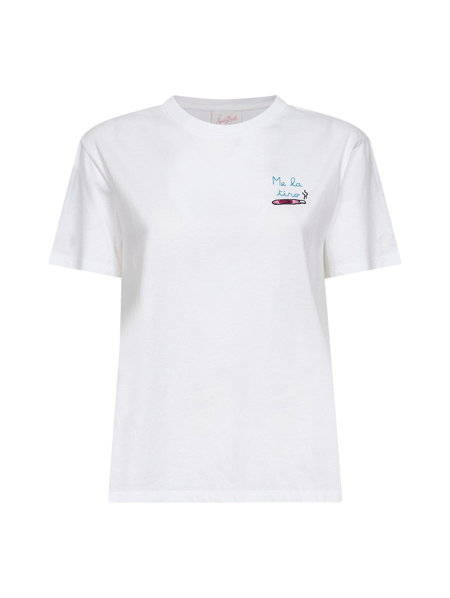T-Shirt Emilie White Cotton Jersey T-shirts & Jerseys