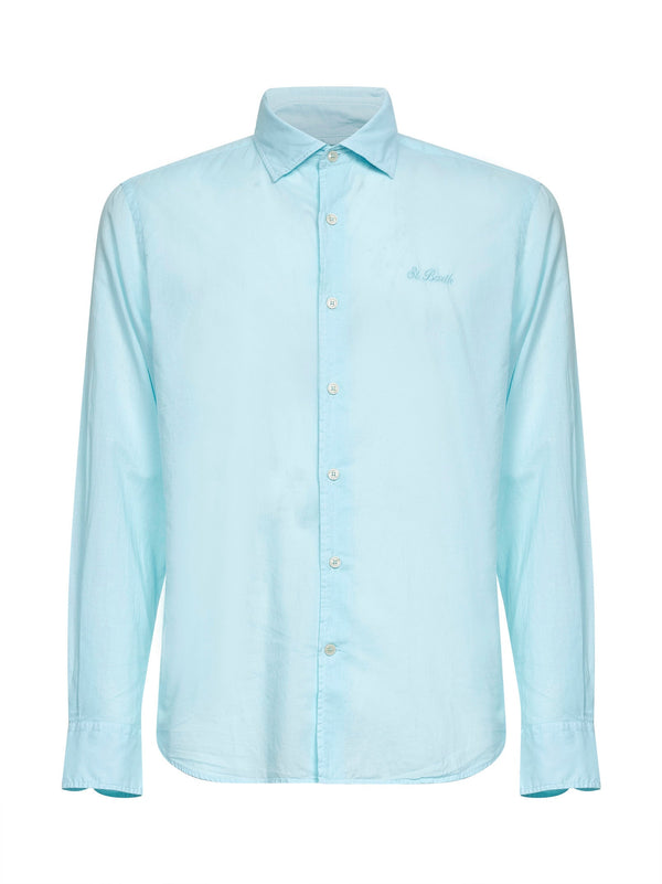 Chemise Shirt Voile Cotton Light Blue