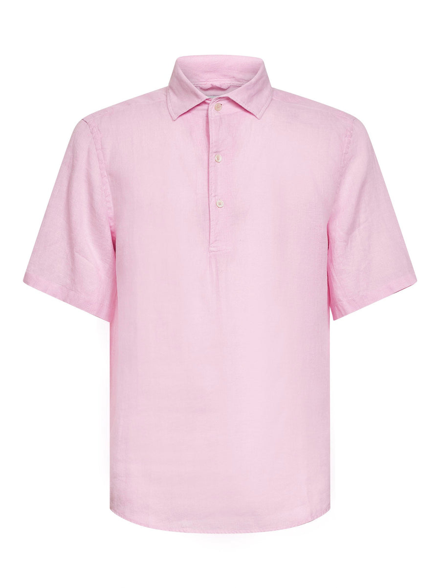 Polo Shirt Raphael Pink Linen